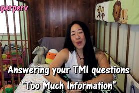 Diaperperv answers ALL your TMI questions