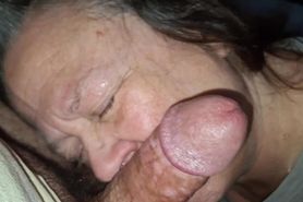 Getting my little dick sucked by my older girlfriend