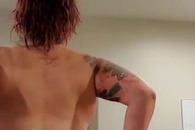 Sexy latina shows ass