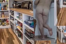Naked girl in living room 66