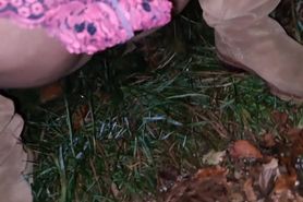 Mature Lady passes her waters