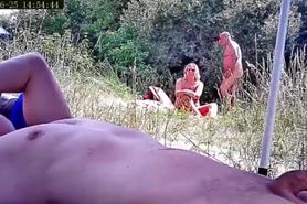 couple voyeur plage