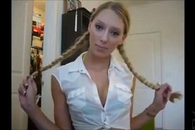 Spit  blond Teen