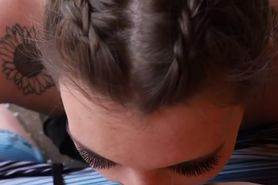 Swimming pool blowjob and fuck