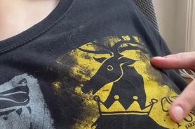 Showing you my tits at work 3