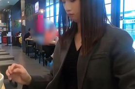 Secret public trans handjob