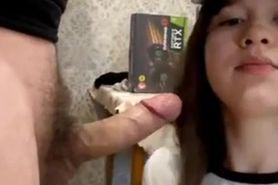 a teen suck bf cock and cum in mouth 753