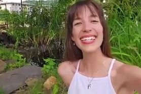 Skinny Teen and Two Strangers