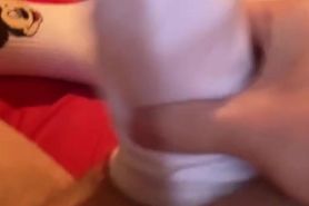 Cottonknickers79 GF sock on my cock