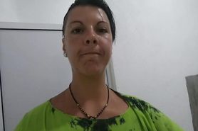 a milf drinks own piss with anal plug in ass atm 4415