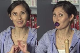 Condom dildo mouth dirty talk