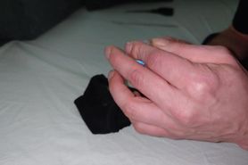 filled pussy cream in the jar to the worn panties - abg