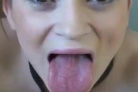 Its not delicious but she swallows it