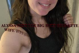 Alyssa Sexy Toe Big Butt Brunette Wife with Glasses Mix