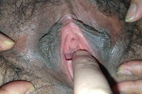 Rubys large hairy mature cunt
