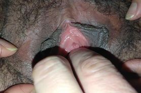 Rubys large hairy mature cunt
