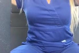 Hot and Horny Nurse Masturbating