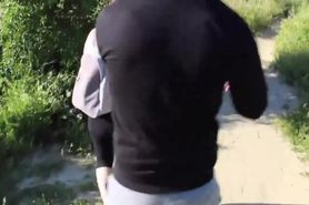 She sucks the cock of a stranger