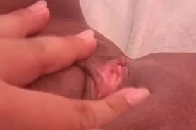 Teen girl masturbates