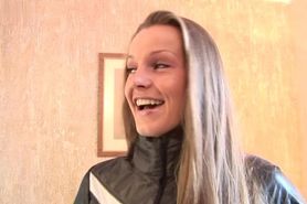 shiny Nylon Jacket wetlook Girl