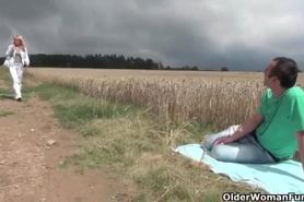 45. Outdoor Blonde Mature Fuck