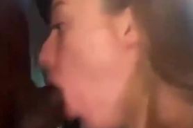 Blonde deepthroating BBC