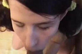 Chick with pigtails fucked well