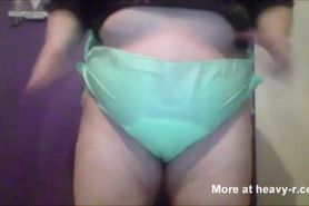 Chubby Woman Diapered