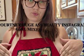 Courtney Huge Ass Beauty Instagram Girl Mixed Hot Video