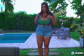 Huge tits BBW Latina Solo Pussy