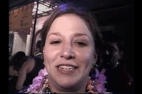 Amanda Wedge gets her titty groped at mardi gras