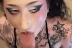 Goth Chick Gets Smashed