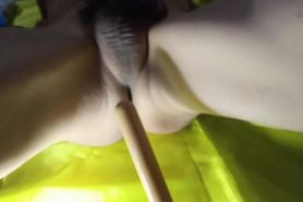 Playing with a toy stick