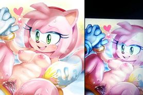 Cum Tribute For Amy Rose And Tails