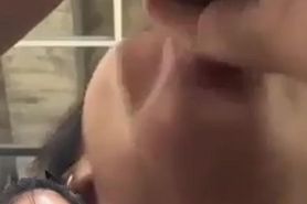 jasmine neo giving blowjob after gym