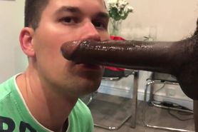 Bbc put his friend to suck his big dick