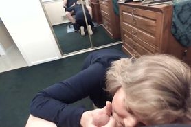 sucking and swallowing cock