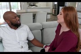Redhead fucks a black man