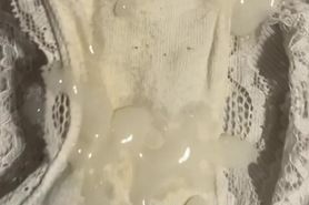 playing with my cum on Cottomknickers79 panties
