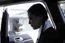 Dark haired goth wants a cum load