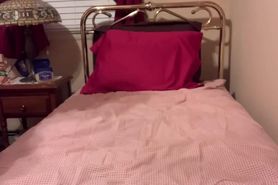 a daddy mast and cum on bed 556