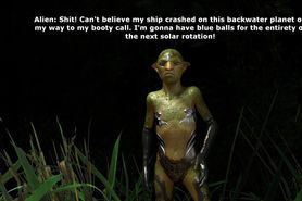 Alien Copulates With Human For Fuel