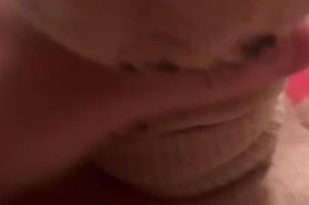 Used sock on my cock play