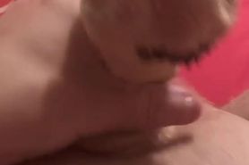 Used sock on my cock play