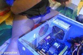 Upskirt Computer Fun