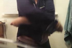 MILF showing her saggy tits