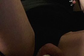 Kinky painslut stretching its nipples and peehole