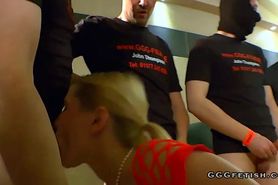 Double penetration with cum shots on melanie moon