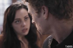 Petite teen reporter seduces an accused psychopath