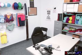 Freaked out stealing teen got a perv mall cops big dick